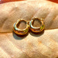 Gold hoop earrings