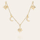 Star & Moon Charm Necklace